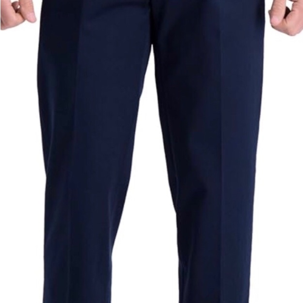 Haggar Men's Classic Navy Dress Pants - Picture 10 of 10
